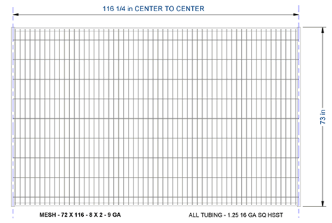 EASY FENCE DIMENSIONS